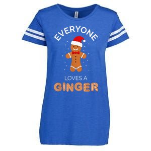 Everyone Loves A Ginger - Fun Outfit For Christmas, Costume Enza Ladies Jersey Football T-Shirt