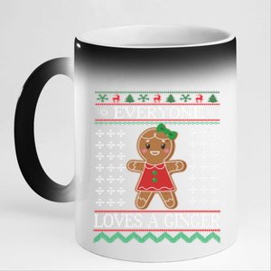 Everyone Loves A Ginger Ugly Christmas Sweaters 11oz Black Color Changing Mug