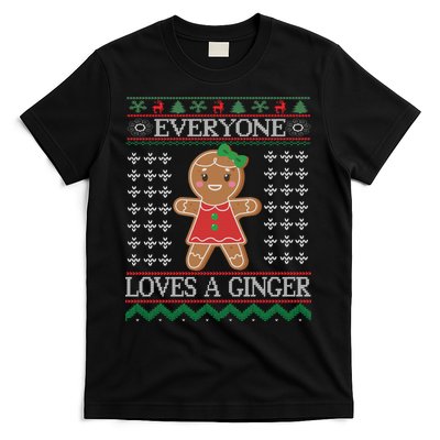 Everyone Loves A Ginger Ugly Christmas Sweaters T-Shirt