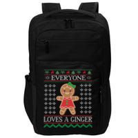 Everyone Loves A Ginger Ugly Christmas Sweaters Impact Tech Backpack