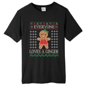 Everyone Loves A Ginger Ugly Christmas Sweaters Tall Fusion ChromaSoft Performance T-Shirt