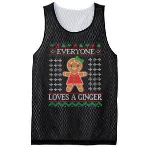 Everyone Loves A Ginger Ugly Christmas Sweaters Mesh Reversible Basketball Jersey Tank