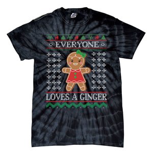 Everyone Loves A Ginger Ugly Christmas Sweaters Tie-Dye T-Shirt