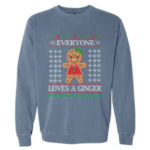 Everyone Loves A Ginger Ugly Christmas Sweaters Garment-Dyed Sweatshirt