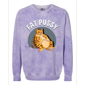 Everybody Loves A Really Fat Pussy Premium Colorblast Crewneck Sweatshirt