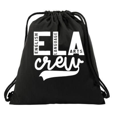 English Language Art Teacher Crew ELA Squad Drawstring Bag