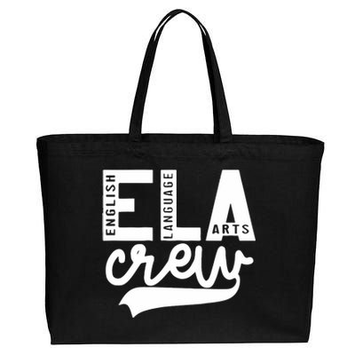 English Language Art Teacher Crew ELA Squad Cotton Canvas Jumbo Tote