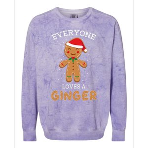 Everyone Loves A Ginger Funny Outfit For Christmas Costume Colorblast Crewneck Sweatshirt