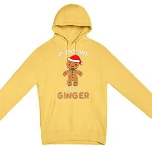 Everyone Loves A Ginger Funny Outfit For Christmas Costume Premium Pullover Hoodie