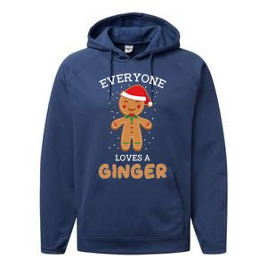 Everyone Loves A Ginger Funny Outfit For Christmas Costume Performance Fleece Hoodie