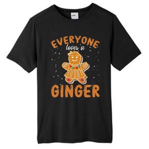 Everyone Loves A Ginger Gingerbread Christmas Tall Fusion ChromaSoft Performance T-Shirt