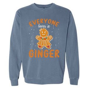 Everyone Loves A Ginger Gingerbread Christmas Garment-Dyed Sweatshirt