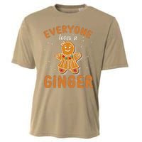 Everyone Loves A Ginger Gingerbread Christmas Cooling Performance Crew T-Shirt