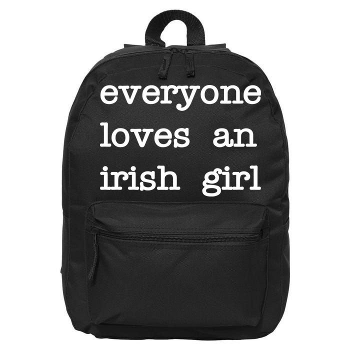 Everyone Loves An Irish Girl 16 in Basic Backpack