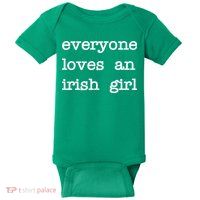 Everyone Loves An Irish Girl Baby Bodysuit
