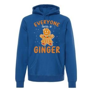 Everyone Loves A Ginger Gingerbread Christmas Premium Hoodie