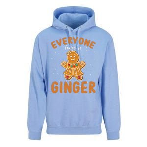 Everyone Loves A Ginger Gingerbread Christmas Unisex Surf Hoodie