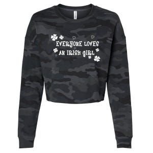 Everyone Loves An Irish Girl Cropped Pullover Crew