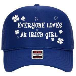 Everyone Loves An Irish Girl High Crown Mesh Back Trucker Hat