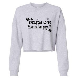 Everyone Love An Irish Girl Cropped Pullover Crew