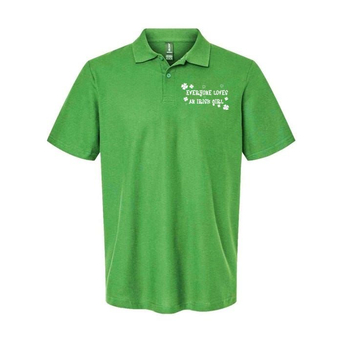 Everyone Loves An Irish Girl Softstyle Adult Sport Polo