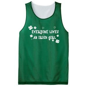 Everyone Loves An Irish Girl Mesh Reversible Basketball Jersey Tank