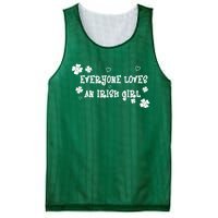 Everyone Loves An Irish Girl Mesh Reversible Basketball Jersey Tank