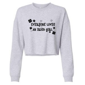 Everyone Loves An Irish Girl Cropped Pullover Crew