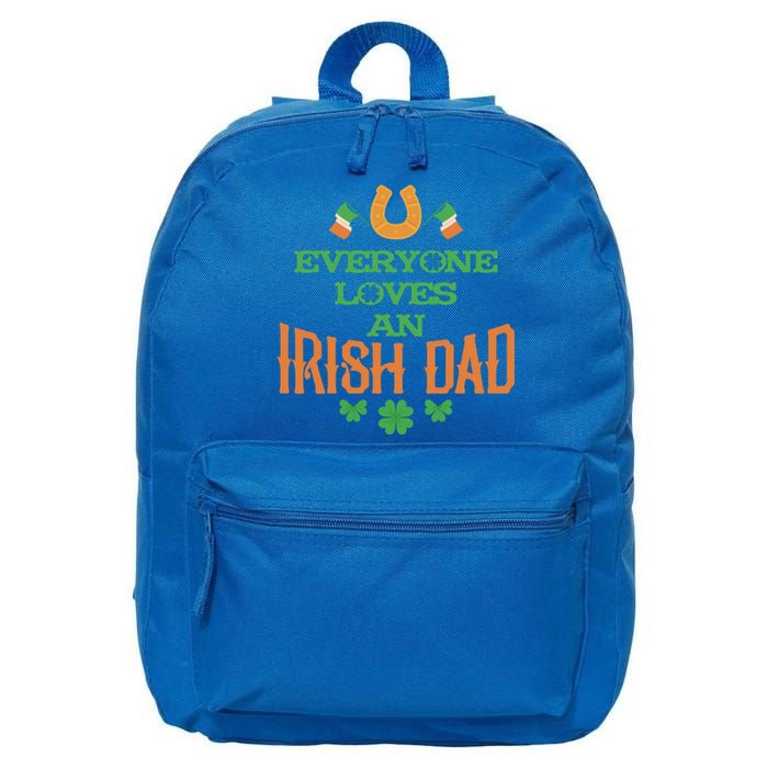 Everyone Loves An Irish Dad St Patrick's Day Shamrock Gift 16 in Basic Backpack