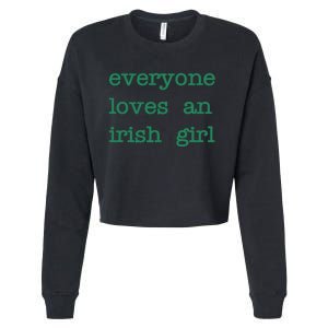 Everyone Loves An Irish Girl Cropped Pullover Crew