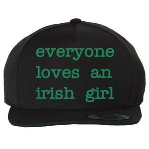 Everyone Loves An Irish Girl Wool Snapback Cap