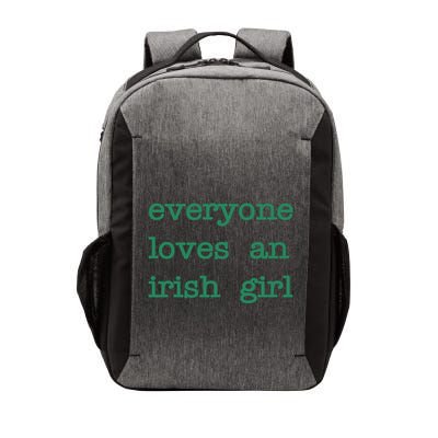 Everyone Loves An Irish Girl Vector Backpack