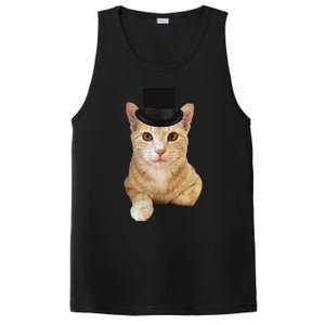 Everyone Loves A Dapper Orange Tabby Cat In A Top Hat PosiCharge Competitor Tank