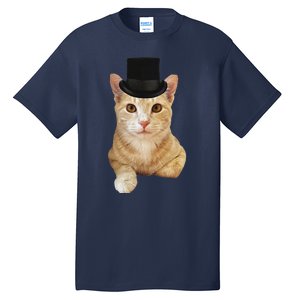 Everyone Loves A Dapper Orange Tabby Cat In A Top Hat Tall T-Shirt