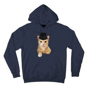 Everyone Loves A Dapper Orange Tabby Cat In A Top Hat Tall Hoodie