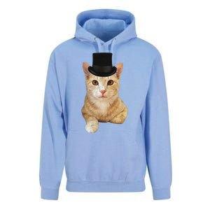 Everyone Loves A Dapper Orange Tabby Cat In A Top Hat Unisex Surf Hoodie