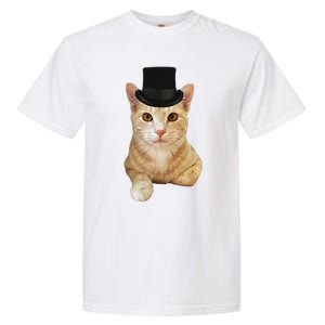 Everyone Loves A Dapper Orange Tabby Cat In A Top Hat Garment-Dyed Heavyweight T-Shirt