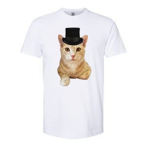 Everyone Loves A Dapper Orange Tabby Cat In A Top Hat Softstyle CVC T-Shirt