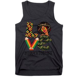 Educator Love African American  Black History Month Tank Top