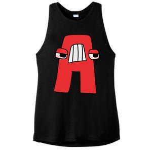 Emotion Letter A Alphabet Lore Funny For Friend  Girls Ladies PosiCharge Tri-Blend Wicking Tank