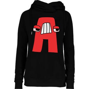 Emotion Letter A Alphabet Lore Funny For Friend  Girls Womens Funnel Neck Pullover Hood