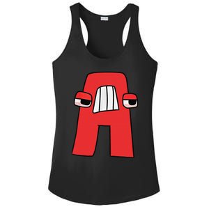 Emotion Letter A Alphabet Lore Funny For Friend  Girls Ladies PosiCharge Competitor Racerback Tank