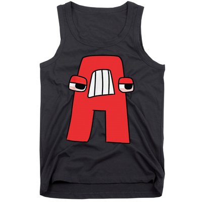 Emotion Letter A Alphabet Lore Funny For Friend  Girls Tank Top