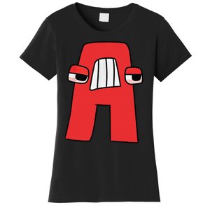 Emotion Letter A Alphabet Lore Funny For Friend  Girls Women's T-Shirt