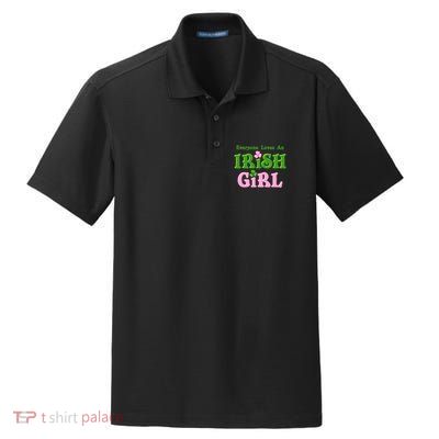 Everyone Loves An Irish Girl Dry Zone Grid Polo