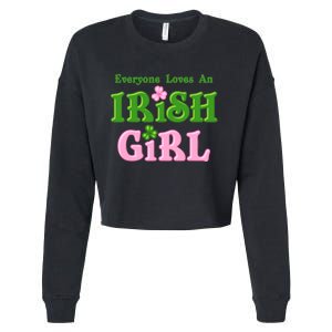 Everyone Loves An Irish Girl Cropped Pullover Crew