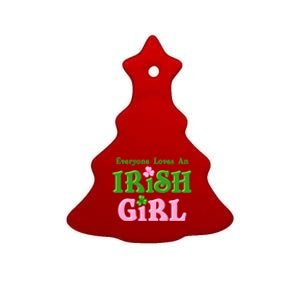 Everyone Loves An Irish Girl Ceramic Tree Ornament