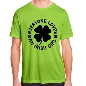 Everyone Loves An Irish Girl Green St Patricks Day Adult ChromaSoft Performance T-Shirt