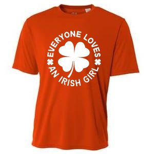 Everyone Loves An Irish Girl Green St Patricks Day Cooling Performance Crew T-Shirt