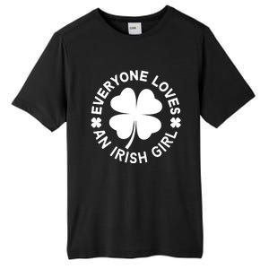 Everyone Loves An Irish Girl Green St Patricks Day Tall Fusion ChromaSoft Performance T-Shirt